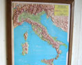 イタリア立体地図
